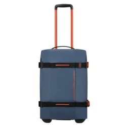 Heren Reistassen|Dames Reistassen>American Tourister Urban Track Duffle/Wheels S Coated navy/orange