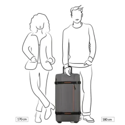 Grote Reistassen|Heren Reistassen>American Tourister Urban Track Duffle/Wheels L dark grey