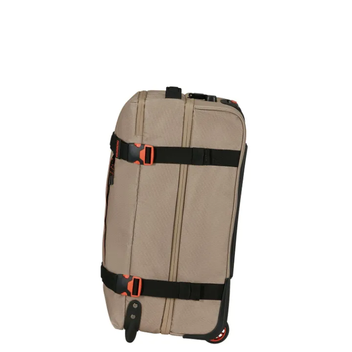 Heren Reistassen|Dames Reistassen>American Tourister Urban Track Wheeled Duffle S Coated beige/orange