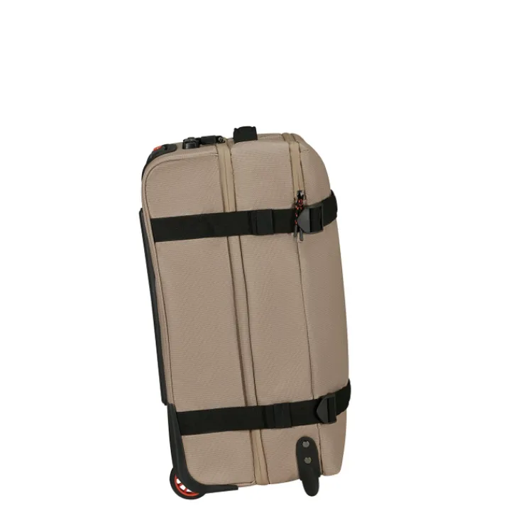 Heren Reistassen|Dames Reistassen>American Tourister Urban Track Wheeled Duffle S Coated beige/orange