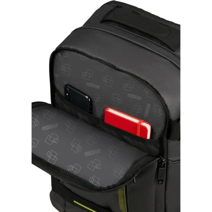 Heren Rugzakken|Dames Rugzakken>American Tourister Urban Track Laptop Backpack 15,6" coated black/Lime