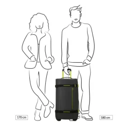 Grote Reistassen|Heren Reistassen>American Tourister Urban Track Duffle/Wheels M Coated navy/orange