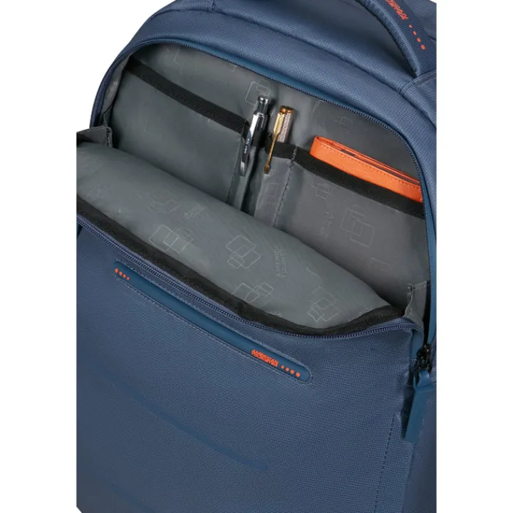 15.6 Inch Laptoptassen|Laptop Rugzakken>American Tourister Urban Groove Ug11 Lapt Bp 15.6" Tech navy/orange