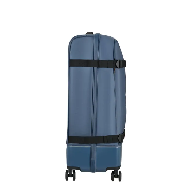 Reistrolleys|Reiskoffers>American Tourister Urban Track Spinner L TSA Coated navy/orange