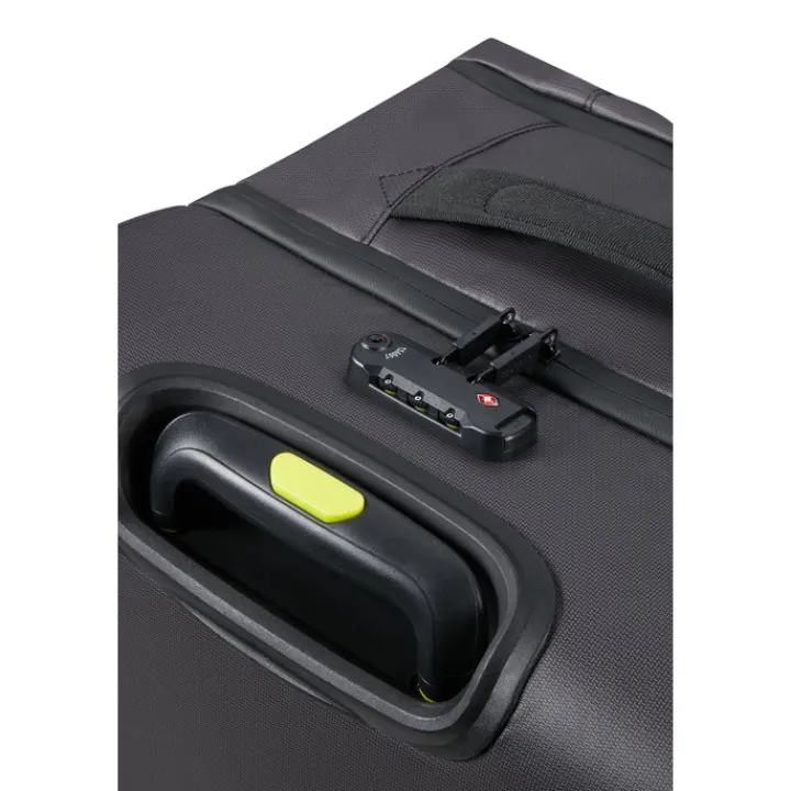 Grote Reistassen|Heren Reistassen>American Tourister Urban Track Duffle/Wheels L Coated black/lime