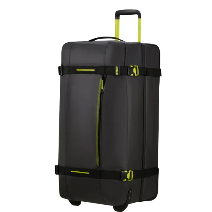 Grote Reistassen|Heren Reistassen>American Tourister Urban Track Duffle/Wheels L Coated black/lime