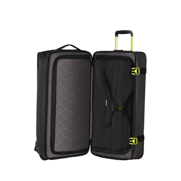 Grote Reistassen|Heren Reistassen>American Tourister Urban Track Duffle/Wheels L Coated black/lime