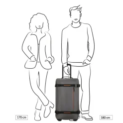 Grote Reistassen|Heren Reistassen>American Tourister Urban Track Duffle/Wheels M dark grey