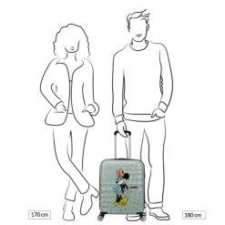 Transavia Trolleys|Ryanair Trolleys>American Tourister Wavebreaker Disney Spinner 55/20 TSA minnie pastel dots