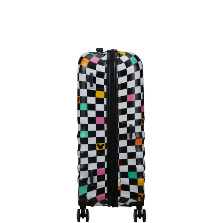 Reistrolleys|Reiskoffers>American Tourister Wavebreaker Disney Spinner 67 cm Mickey Check