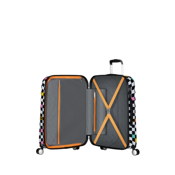 Reistrolleys|Reiskoffers>American Tourister Wavebreaker Disney Spinner 67 cm Mickey Check
