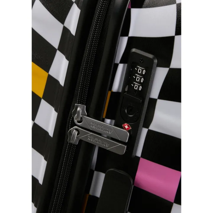 Reistrolleys|Reiskoffers>American Tourister Wavebreaker Disney Spinner 67 cm Mickey Check