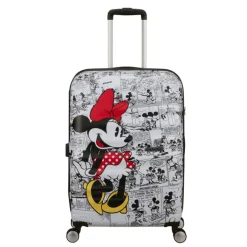 Reistrolleys|Reiskoffers>American Tourister Wavebreaker Disney Spinner 67/24 TSA minnie comics white