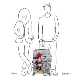 Reistrolleys|Reiskoffers>American Tourister Wavebreaker Disney Spinner 67/24 TSA minnie comics white