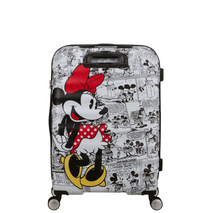 Reistrolleys|Reiskoffers>American Tourister Wavebreaker Disney Spinner 67/24 TSA minnie comics white