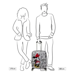 Handbagage Trolleys|Transavia Trolleys>American Tourister Wavebreaker Disney Spinner 55/20 TSA minnie comics white