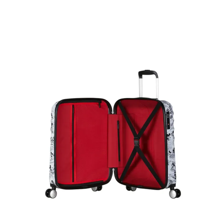 Handbagage Trolleys|Transavia Trolleys>American Tourister Wavebreaker Disney Spinner 55/20 TSA minnie comics white