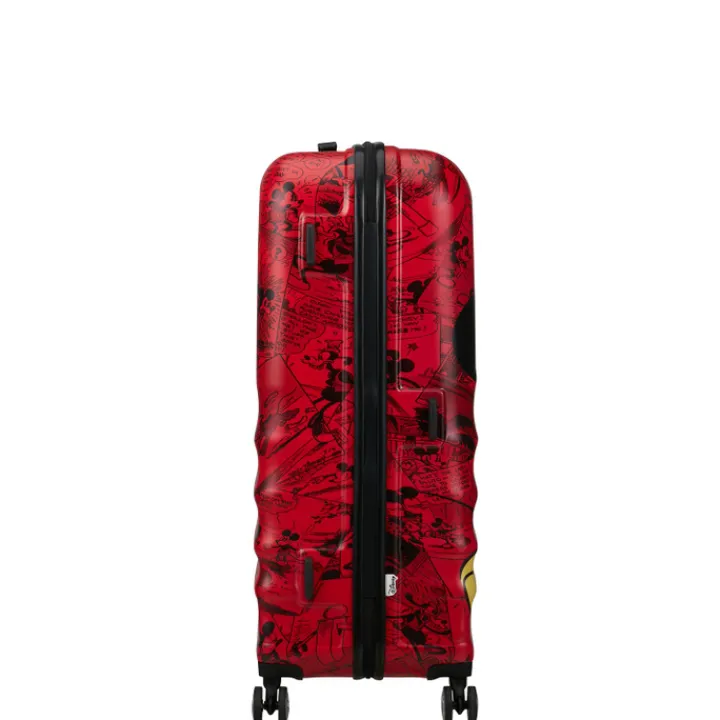 Reistrolleys|Reiskoffers>American Tourister Wavebreaker Disney Spinner 77/28 TSA mickey comics red