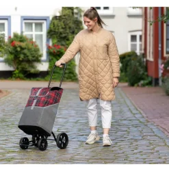 Boodschappen Trolleys|Reistrolleys>Andersen Quattro Shopper Gese red
