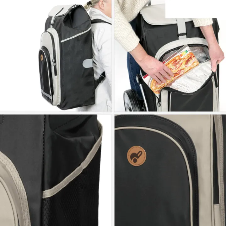Boodschappen Trolleys|Reistrolleys>Andersen Royal Shopper Hydro 2.1 black