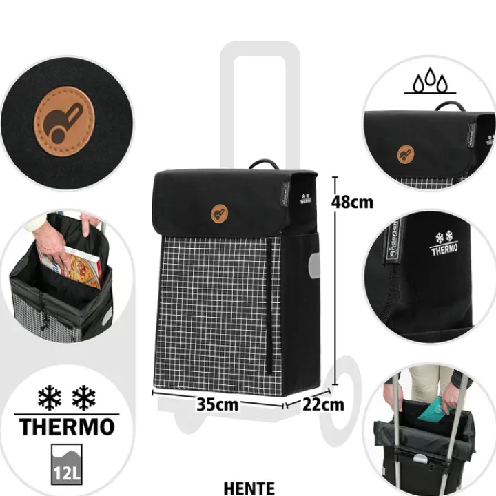 Boodschappen Trolleys|Reistrolleys>Andersen Scala Shopper Hente black