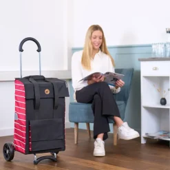Boodschappen Trolleys|Reistrolleys>Andersen Scala Shopper Jella red