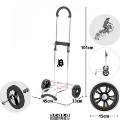 Boodschappen Trolleys|Reistrolleys>Andersen Scala Shopper Weda black