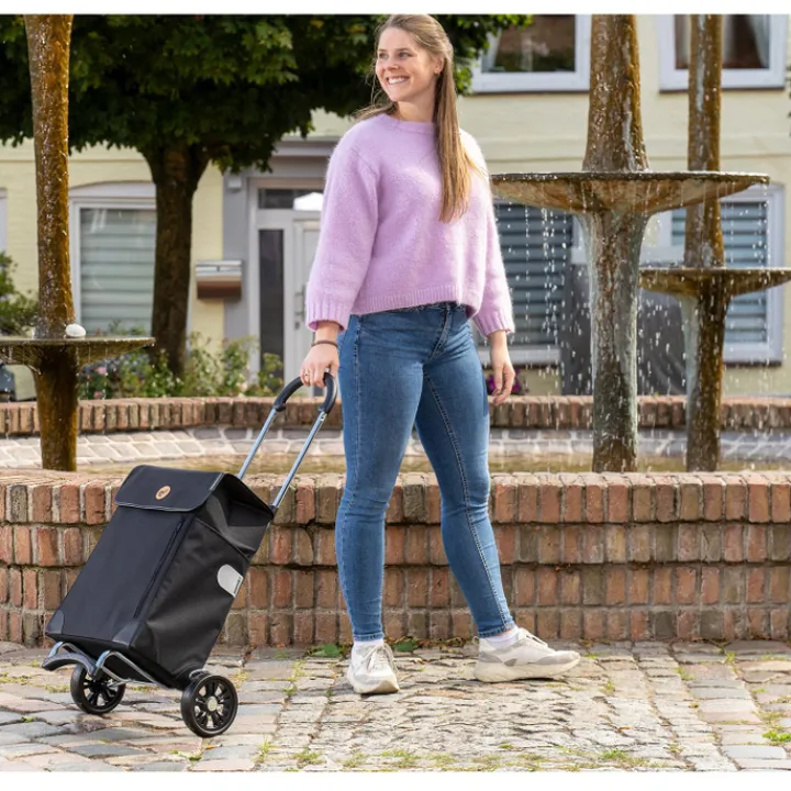 Boodschappen Trolleys|Reistrolleys>Andersen Scala Shopper Weda black