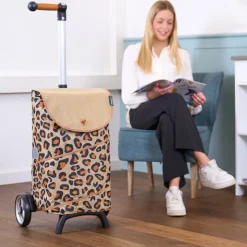 Boodschappen Trolleys|Reistrolleys>Andersen Unus Shopper Fun Tyra leo
