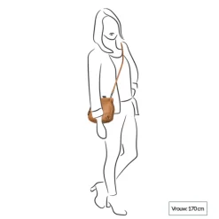 Crossbody|Clutches>Aunts & Uncles Grandma's Luxury Club Mrs. Fortune Cookie Crossover Bag caramel