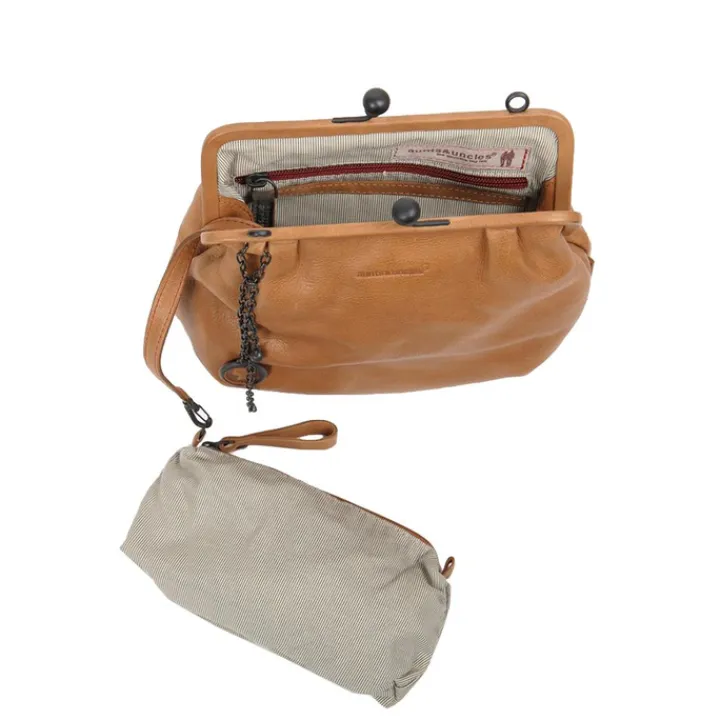 Crossbody|Clutches>Aunts & Uncles Grandma's Luxury Club Mrs. Fortune Cookie Crossover Bag caramel