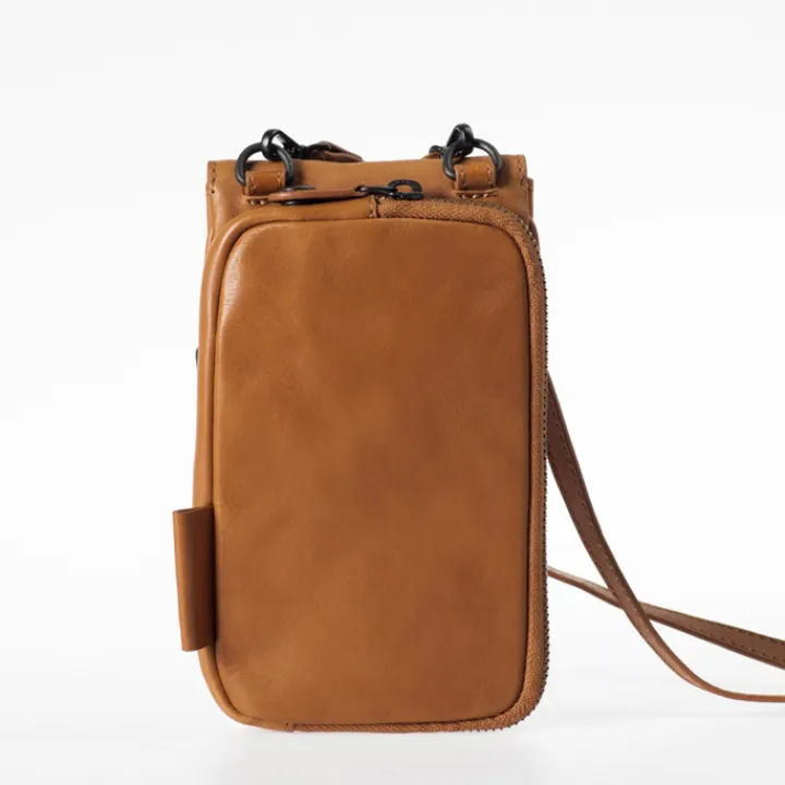 Telefoontasjes|Damestassen>Aunts & Uncles Mrs. Lemon Dash Twist Phonebag caramel