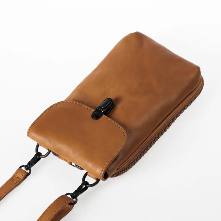 Telefoontasjes|Damestassen>Aunts & Uncles Mrs. Lemon Dash Twist Phonebag caramel