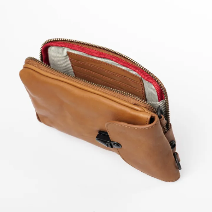 Telefoontasjes|Damestassen>Aunts & Uncles Mrs. Lemon Dash Twist Phonebag caramel