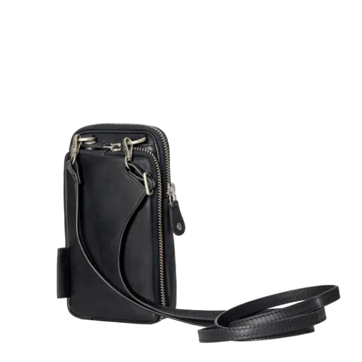 Telefoontasjes|Damestassen>Aunts & Uncles Prune Phone bag jet black
