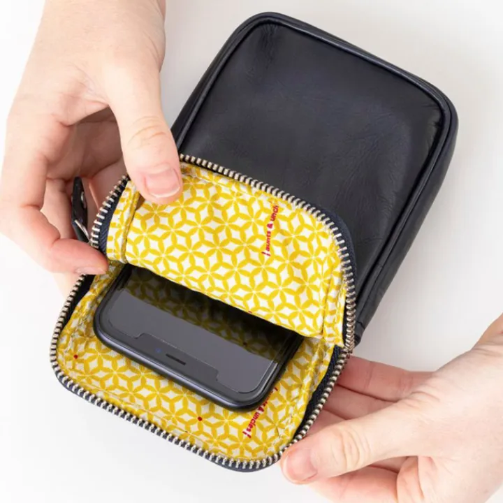 Telefoontasjes|Damestassen>Aunts & Uncles Prune Phone bag jet black