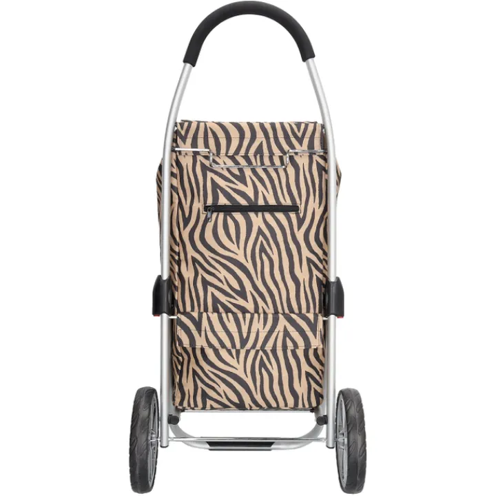 Boodschappen Trolleys|Reistrolleys>Beagles Alberic Shopping Trolley zebra brown