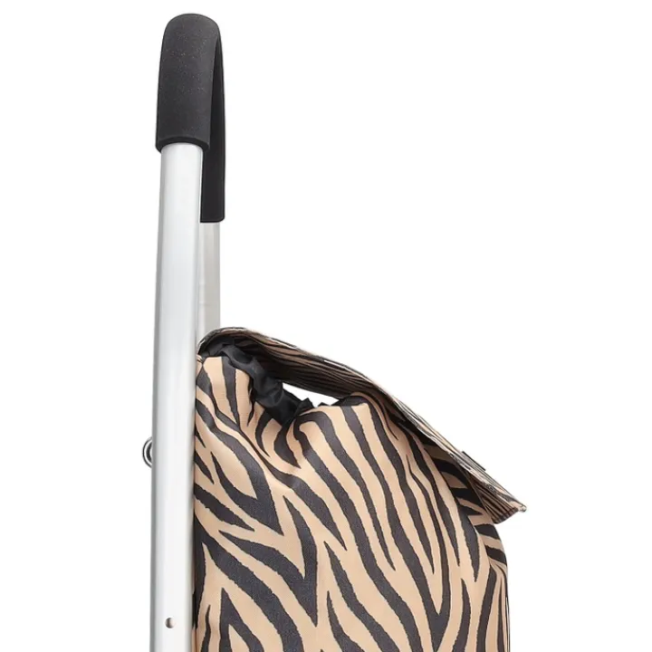 Boodschappen Trolleys|Reistrolleys>Beagles Alberic Shopping Trolley zebra brown