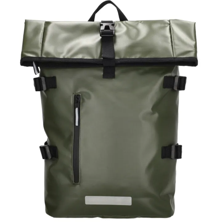 Heren Rugzakken|Dames Rugzakken>Beagles Originals Tokyo Rolltop Rugtas Waterproof 15,6" olijfgroen
