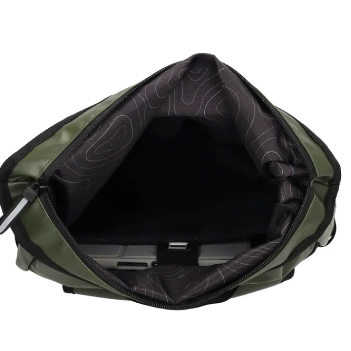 Heren Rugzakken|Dames Rugzakken>Beagles Originals Tokyo Rolltop Rugtas Waterproof 15,6" olijfgroen