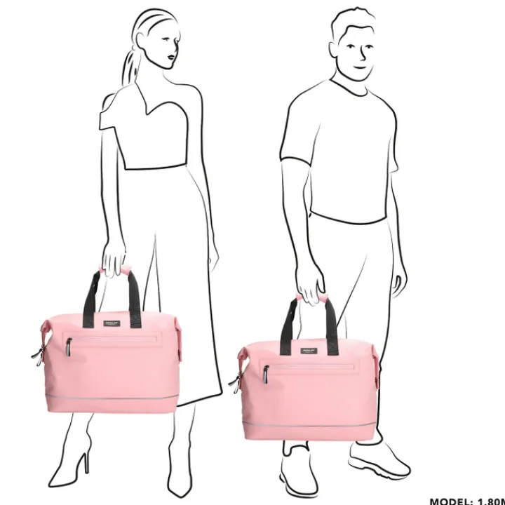 Heren Reistassen|Dames Reistassen>Beagles Originals Weekendtas Reistas Waterproof roze