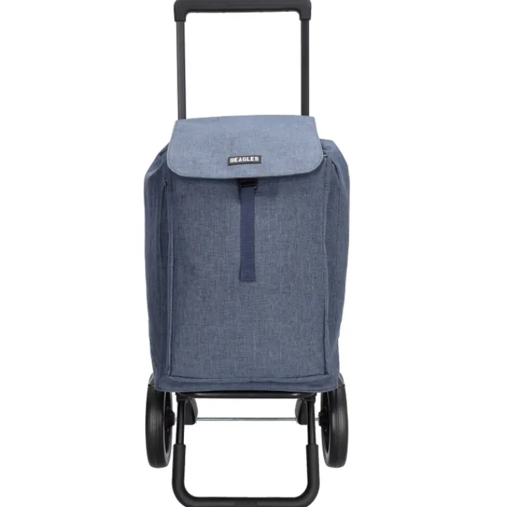 Boodschappen Trolleys|Reistrolleys>Beagles Shop & Go Cartease Boodschappentrolley blauw