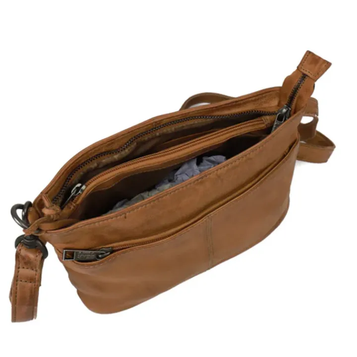 Schoudertassen|Damestassen>Bear Design Ashley Crossbody cognac