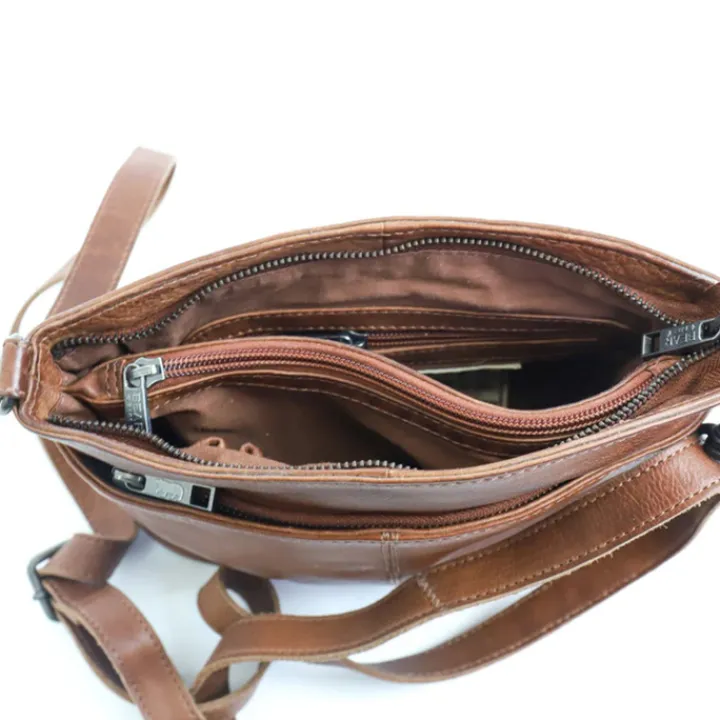 Schoudertassen|Damestassen>Bear Design Ashley Crossbody cognac