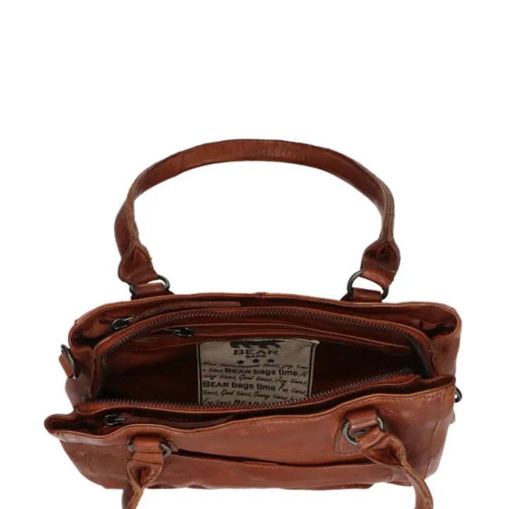 Schoudertassen|Handtassen>Bear Design Callisto Pelle Schoudertas cognac