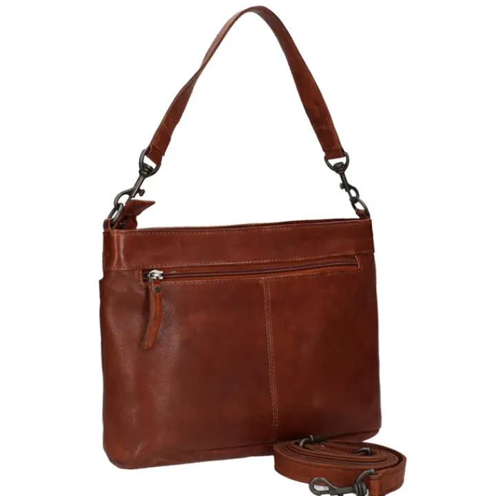 Schoudertassen|Handtassen>Bear Design Callisto Pelle Handtas cognac