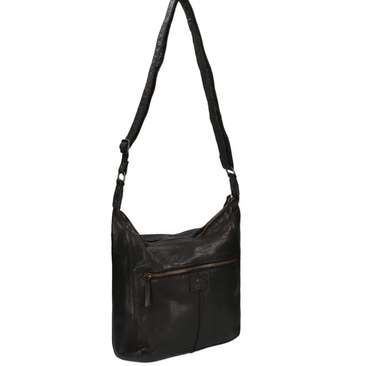 Schoudertassen|Damestassen>Bear Design Cow Lavato Dames Schoudertas zwart