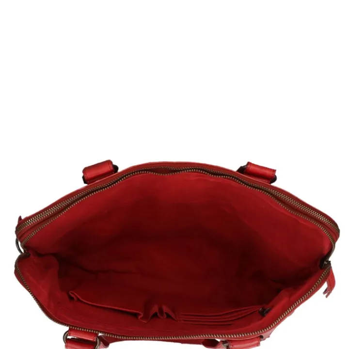 Schoudertassen|Handtassen>Bear Design Cow Lavato Laptopschoudertas rood