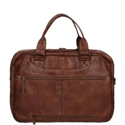 Herentassen|15.6 Inch Laptoptassen>Bear Design Cow Lavato Laptoptas bruin