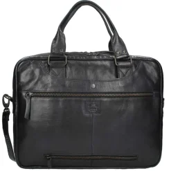 Herentassen|15.6 Inch Laptoptassen>Bear Design Cow Lavato Laptoptas black
